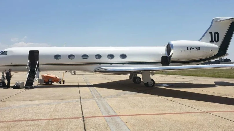 messi private jet